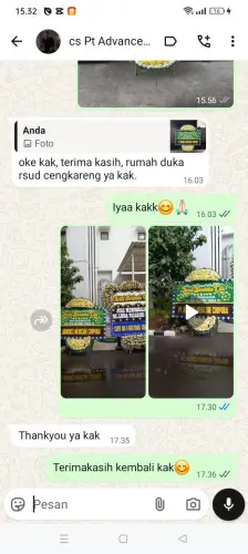 Testimonial Papan Bunga Pernikahan narawita