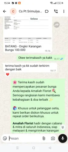 Testimonial Papan Bunga narawita