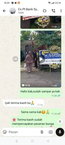 Testimonial Papan Bunga narawita